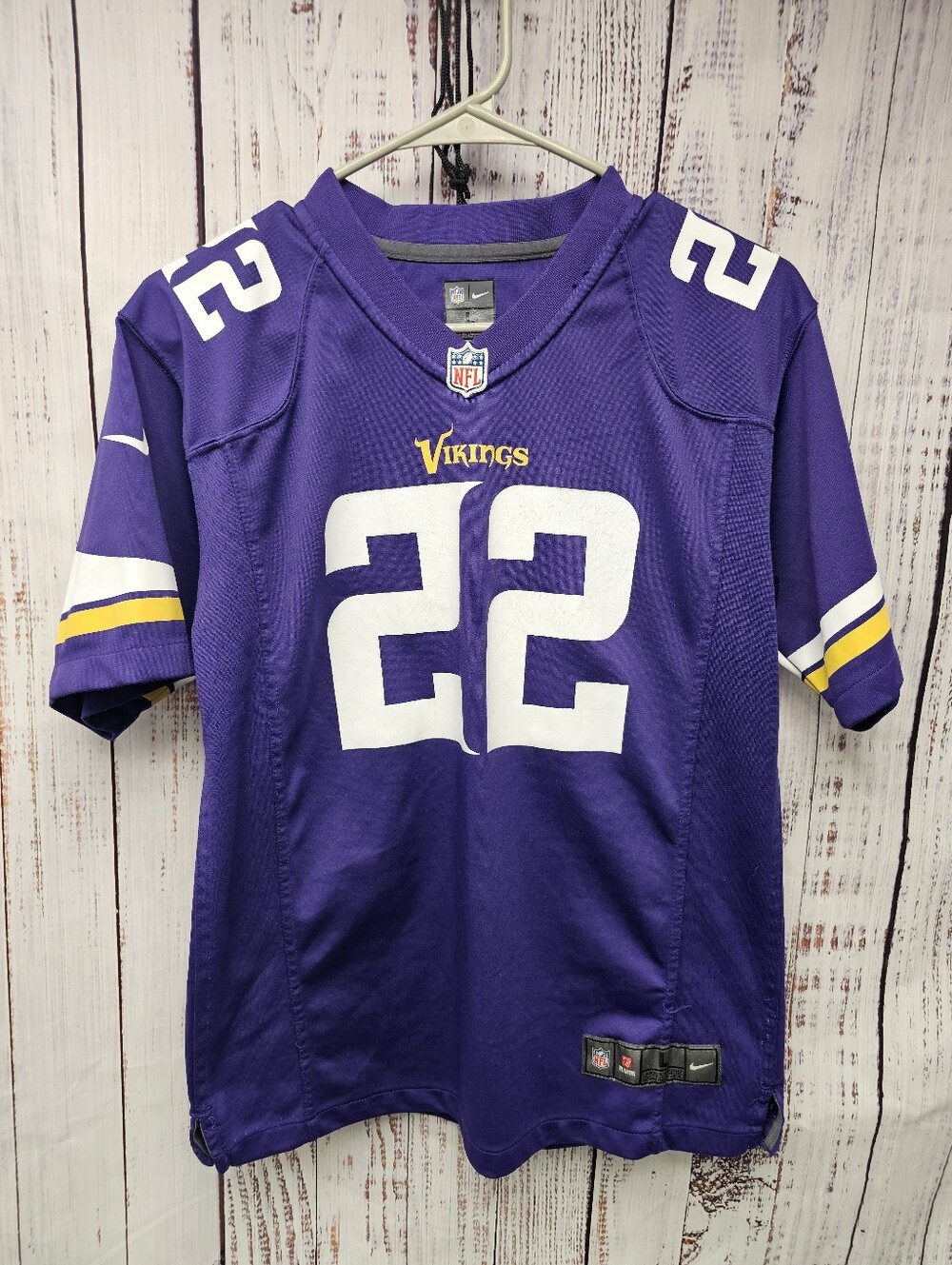 Nike NFL Minnesota Vikings Harrison Smith #22 Purple Youth Kids Jersey Size L